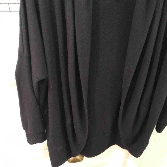 Sundry Sweater Cardigan Womens 0 Or XS Navy Blue Open Front Baggy - Picture 4 of 8